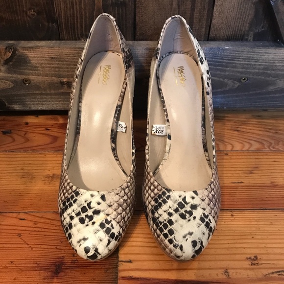 Mossimo Snakeskin Heels Size 6 - Picture 2 of 7